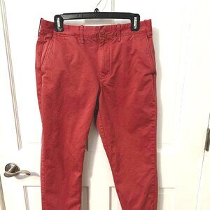 Men's Salmon Pink/Red J. Crew Classic Fit Khaki Pants